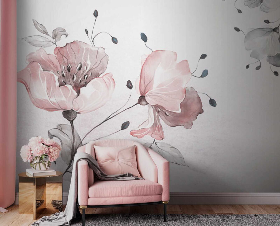 Zartes florales Aquarelldesign. Zartes florales Aquarelldesign.