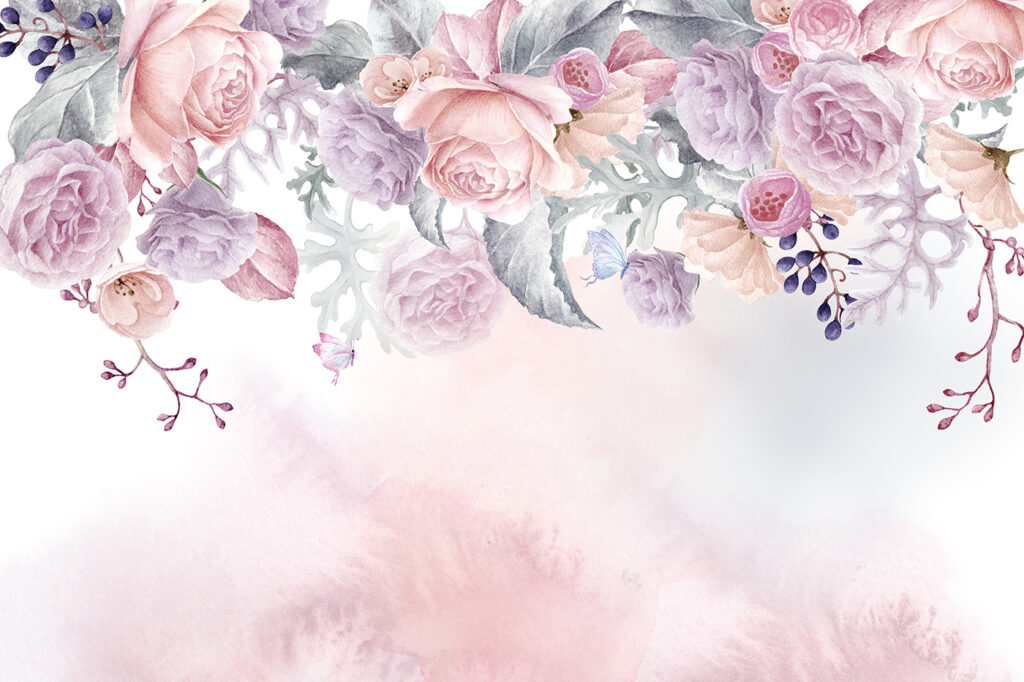 Aquarellmalerei von Blumen Aquarellmalerei von Blumen