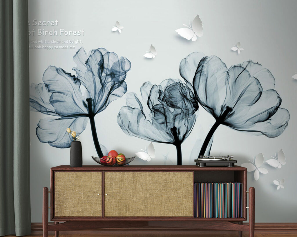 Schwarzes und weißes Bild von Blumen u14705pig20m 1024x819 - Schwarzes und weißes Bild von Blumen - tegory