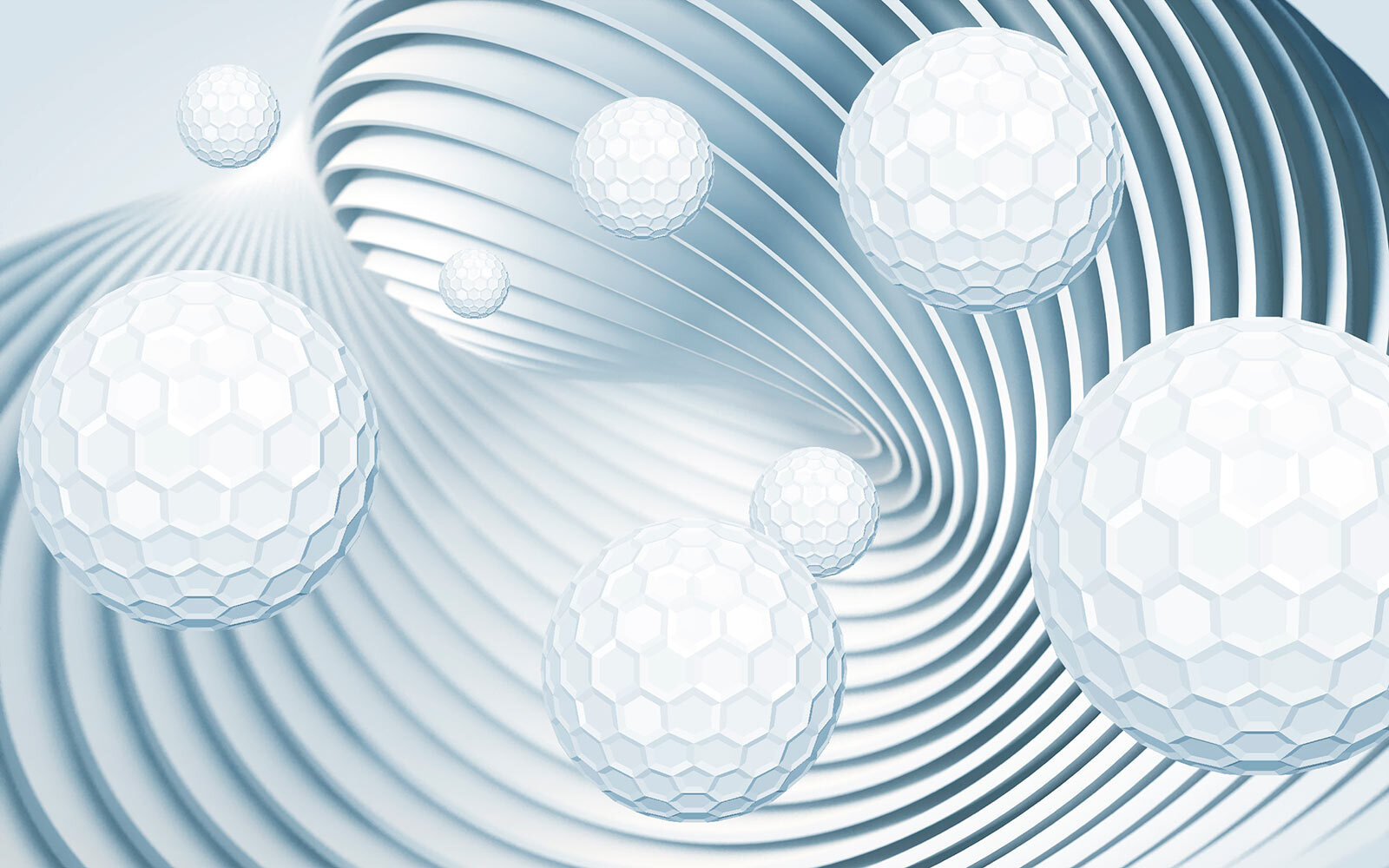 u15529p - Weiße Kugeln in einer Spirale - tegory