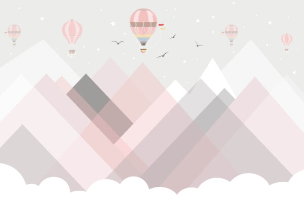 Heißluftballons über den Bergen Heißluftballons über den Bergen