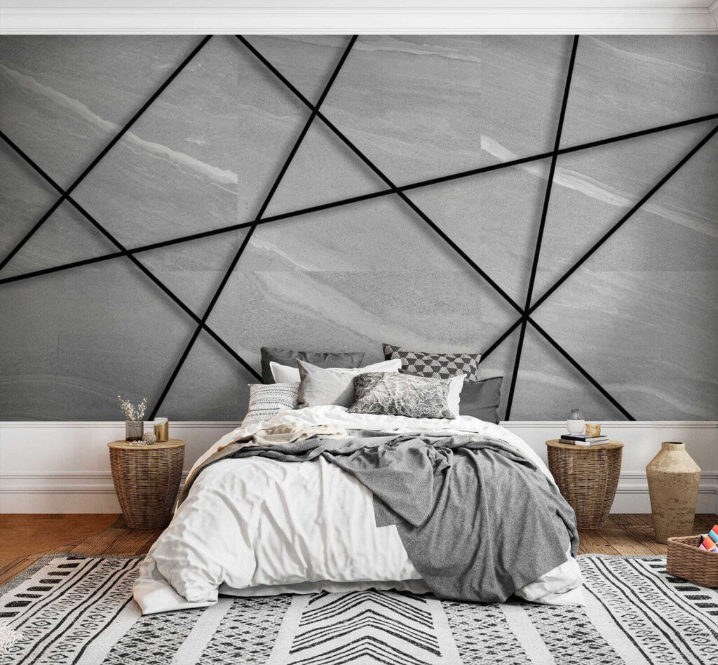 Black lines on a white surface