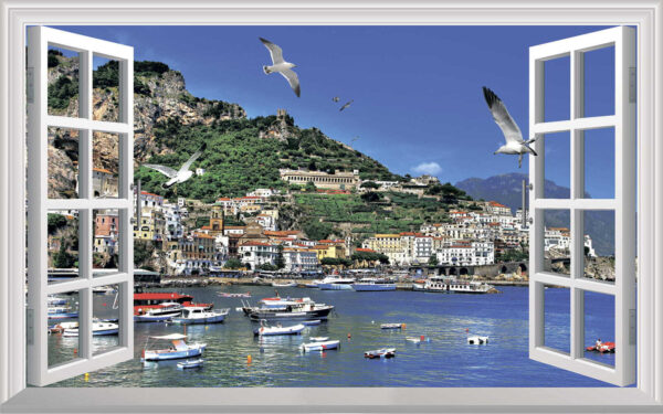 u16498p 600x375 - Fenster mit Blick auf eine Stadt und Boote - tegory