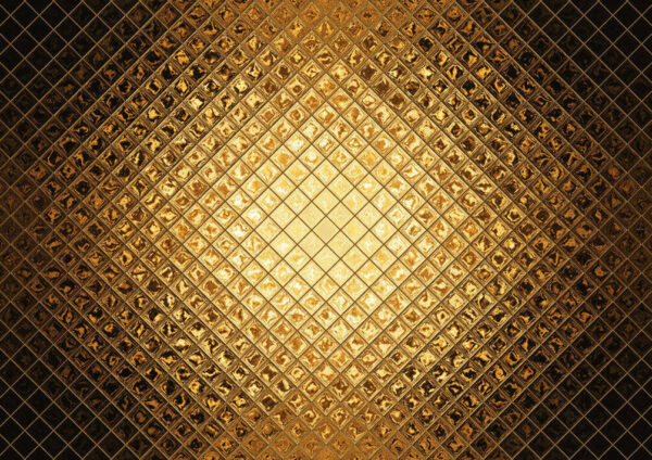Leuchtendes geometrisches Metallic-Muster. Leuchtendes geometrisches Metallic-Muster.