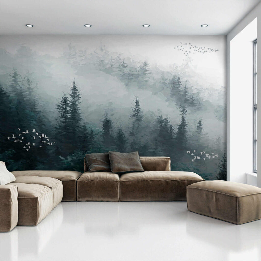 u23921pig1 1024x1024 - Nebliger Wald mit fliegenden Vögeln - tegory