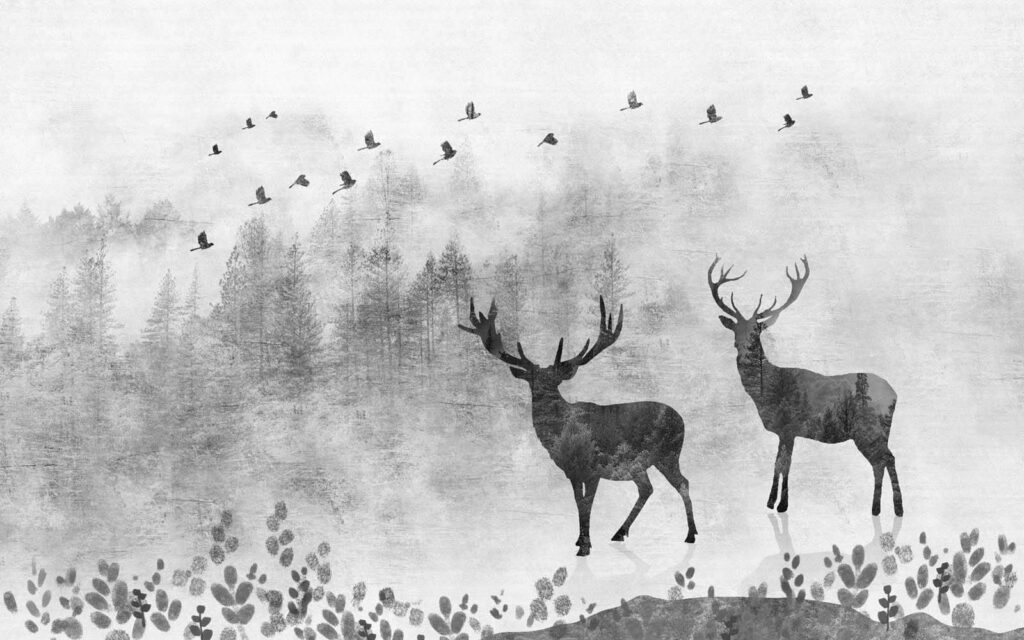 Ein paar Rehe im Wald Ein paar Rehe im Wald