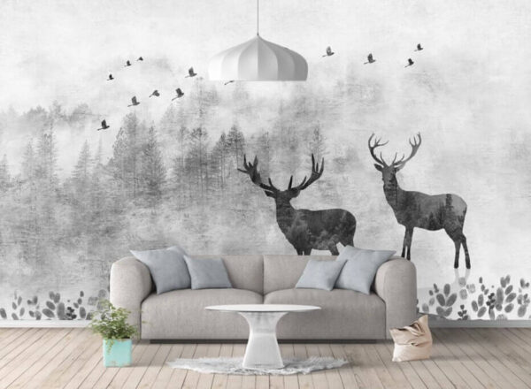 Ein paar Rehe im Wald Ein paar Rehe im Wald