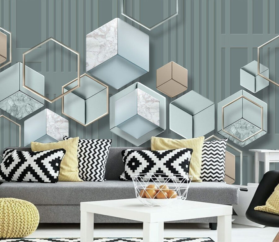 Tapete mit Sechsecken und geometrischen Formen u31212pig1m 900x780 - Tapete mit Sechsecken und geometrischen Formen - tegory