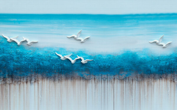 Gemälde von Vögeln, die über einen blauen Ozean fliegen u35406p 600x375 - Gemälde von Vögeln, die über einen blauen Ozean fliegen - tegory