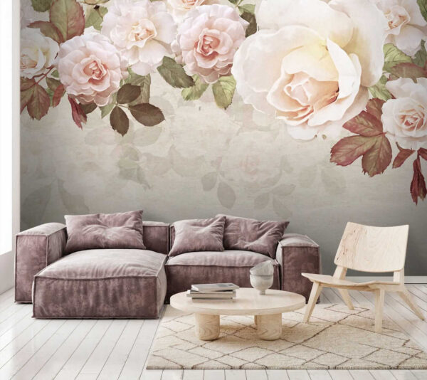 Gruppe von Blumen auf einem weißen Hintergrund Gruppe von Blumen auf einem weißen Hintergrund