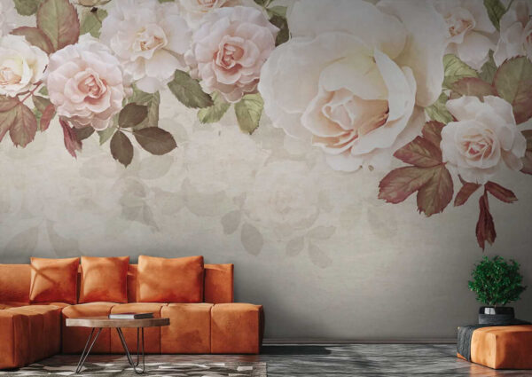 Gruppe von Blumen auf einem weißen Hintergrund Gruppe von Blumen auf einem weißen Hintergrund