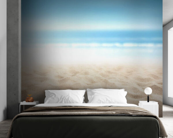 Sandstrand mit blauem Himmel Sandstrand mit blauem Himmel