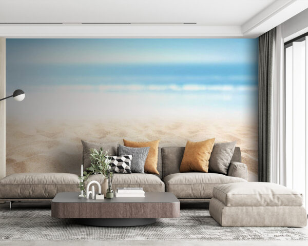 Sandstrand mit blauem Himmel Sandstrand mit blauem Himmel