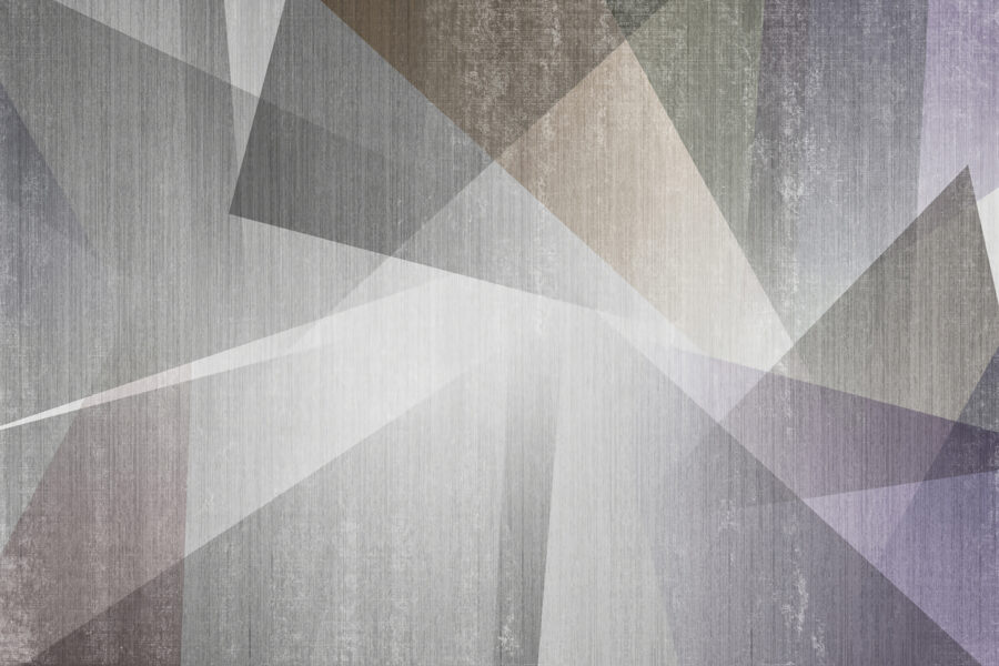 Fototapeten Abstraktes Design mit sich überschneidenden geometrischen Formen. – Bild 2
