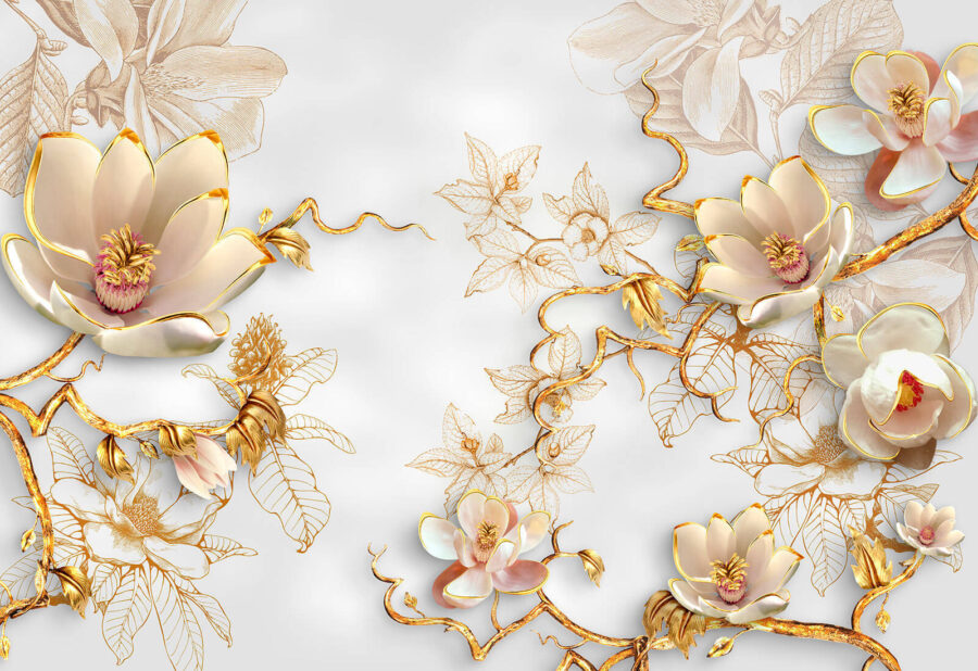 Elegantes, blühendes Blumenarrangement Elegantes, blühendes Blumenarrangement