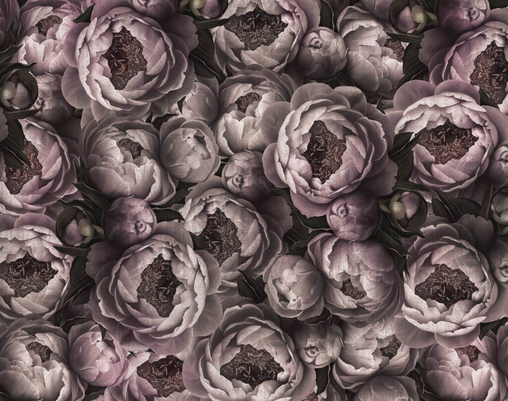 Gruppe von Blumen mit Knospen Gruppe von Blumen mit Knospen