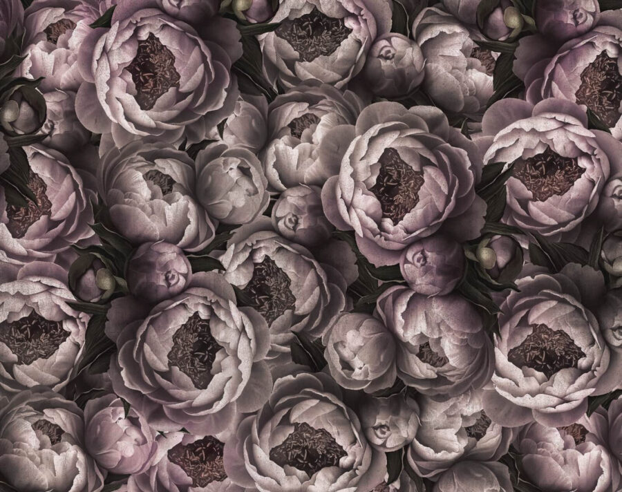 Gruppe von Blumen mit Knospen