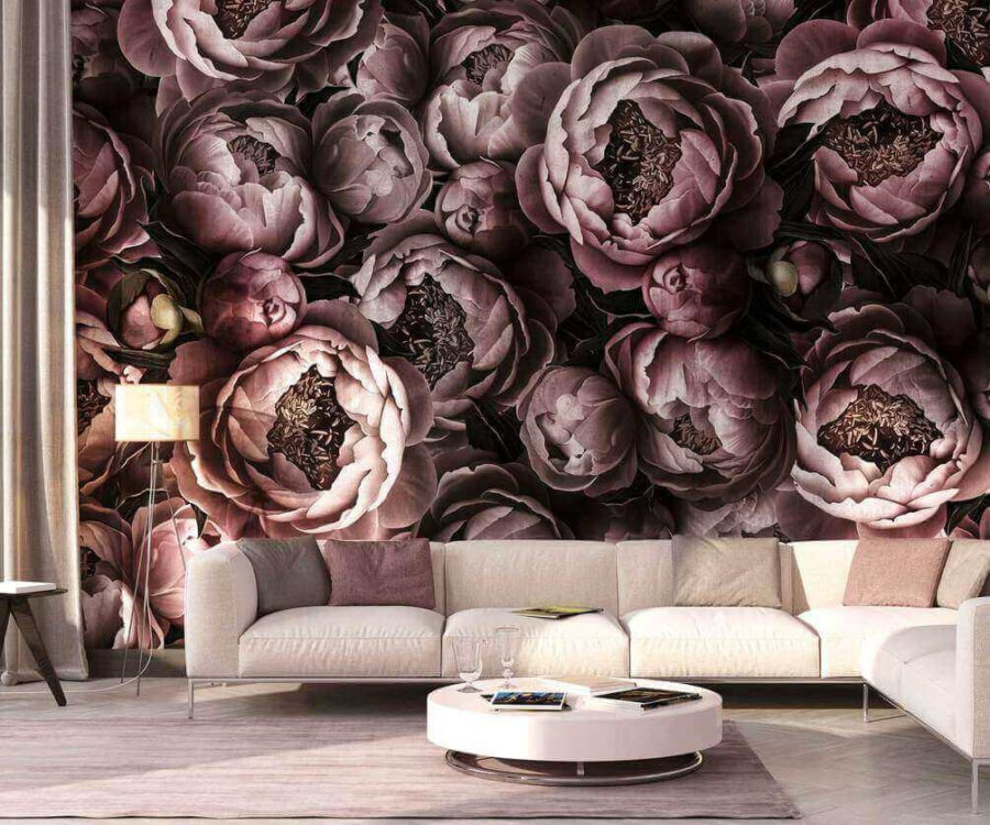 Gruppe von Blumen mit Knospen