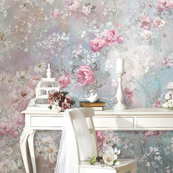 Fototapeten Gemälde mit Blumen an einer Wand (Artikelnummer: u66461) Fototapeten Fototapeten Gemälde mit Blumen an einer Wand (Artikelnummer: u66461)