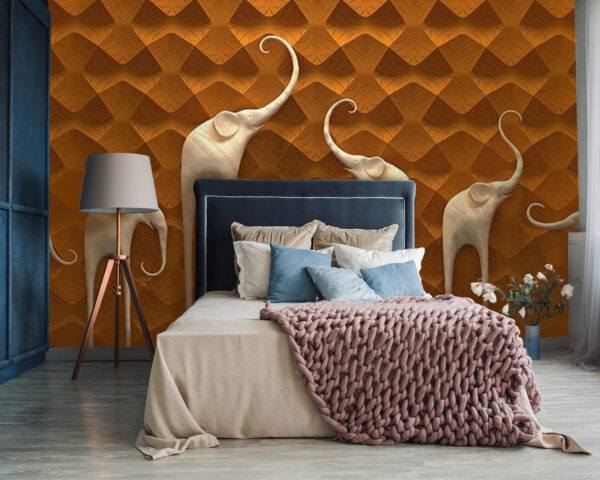 Gruppe von Elefanten an einer Wand u66588pib87 600x480 - Gruppe von Elefanten an einer Wand - tegory