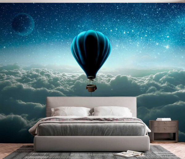 Heißluftballon am Himmel Heißluftballon am Himmel