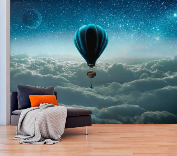 Heißluftballon am Himmel Heißluftballon am Himmel
