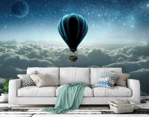 Heißluftballon am Himmel Heißluftballon am Himmel