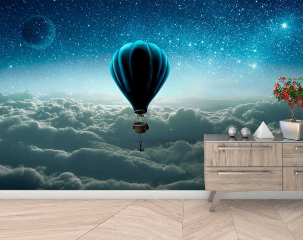 Heißluftballon am Himmel Heißluftballon am Himmel