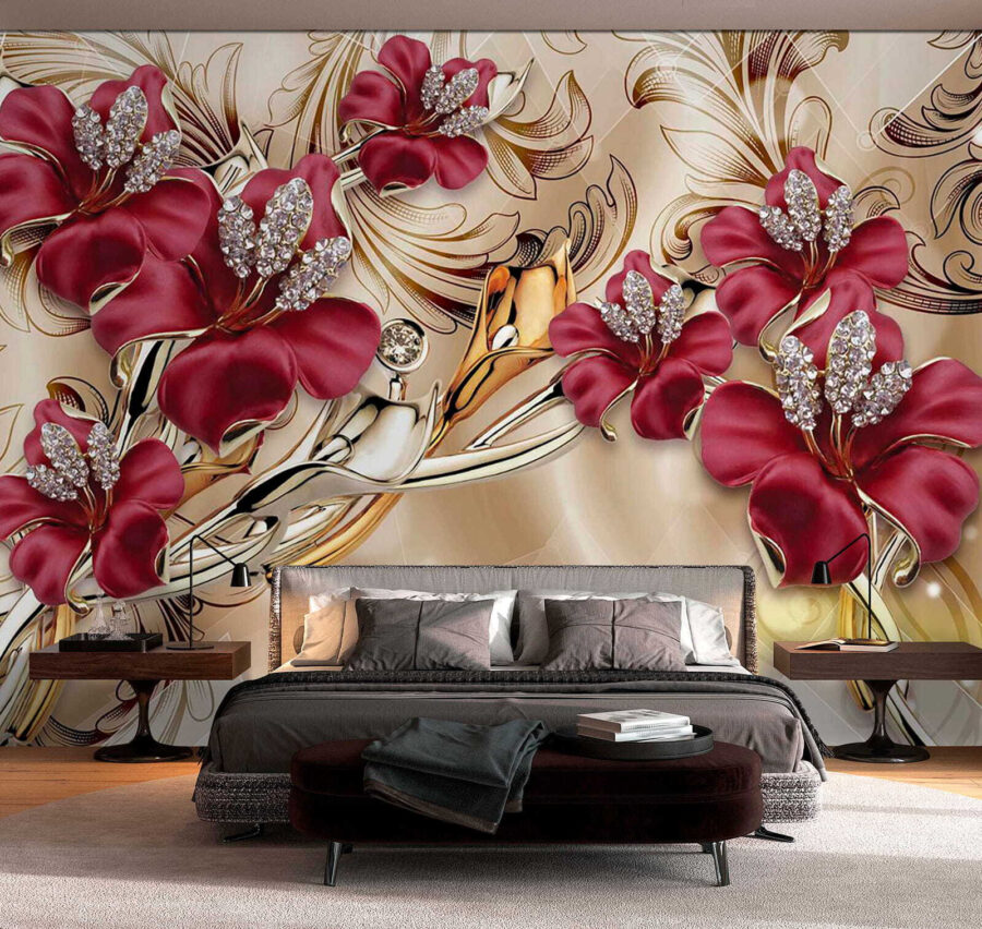 Elegantes florales Design mit aufwendigen Details.