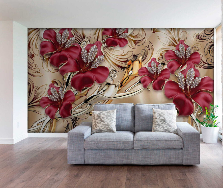 Elegantes florales Design mit aufwendigen Details.