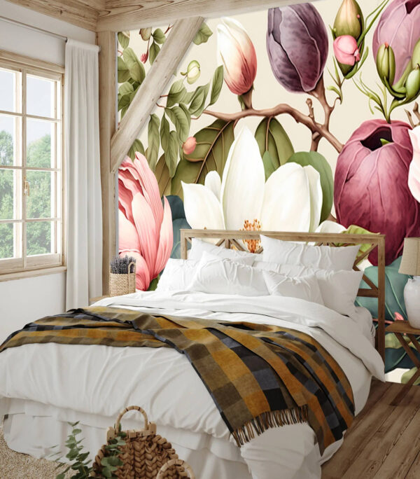 Vibrant blossoms in harmonious arrangement