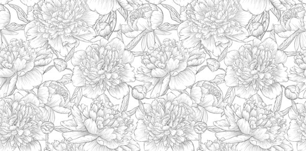 Muster aus Blumen und Blättern Muster aus Blumen und Blättern