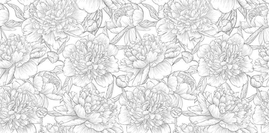 Muster aus Blumen und Blättern Muster aus Blumen und Blättern