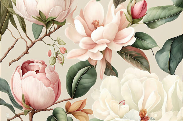 Elegante Blumen in sanften Pastellfarben. Elegante Blumen in sanften Pastellfarben.