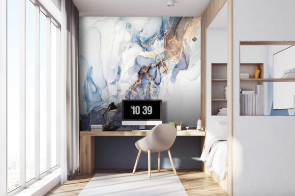 Sanfte blaue und weiße abstrakte Kunst. Sanfte blaue und weiße abstrakte Kunst.