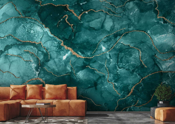 Elegantes Design in Teal und warmen Akzenten. Elegantes Design in Teal und warmen Akzenten.