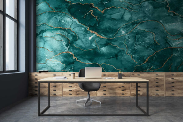 Elegantes Design in Teal und warmen Akzenten. Elegantes Design in Teal und warmen Akzenten.