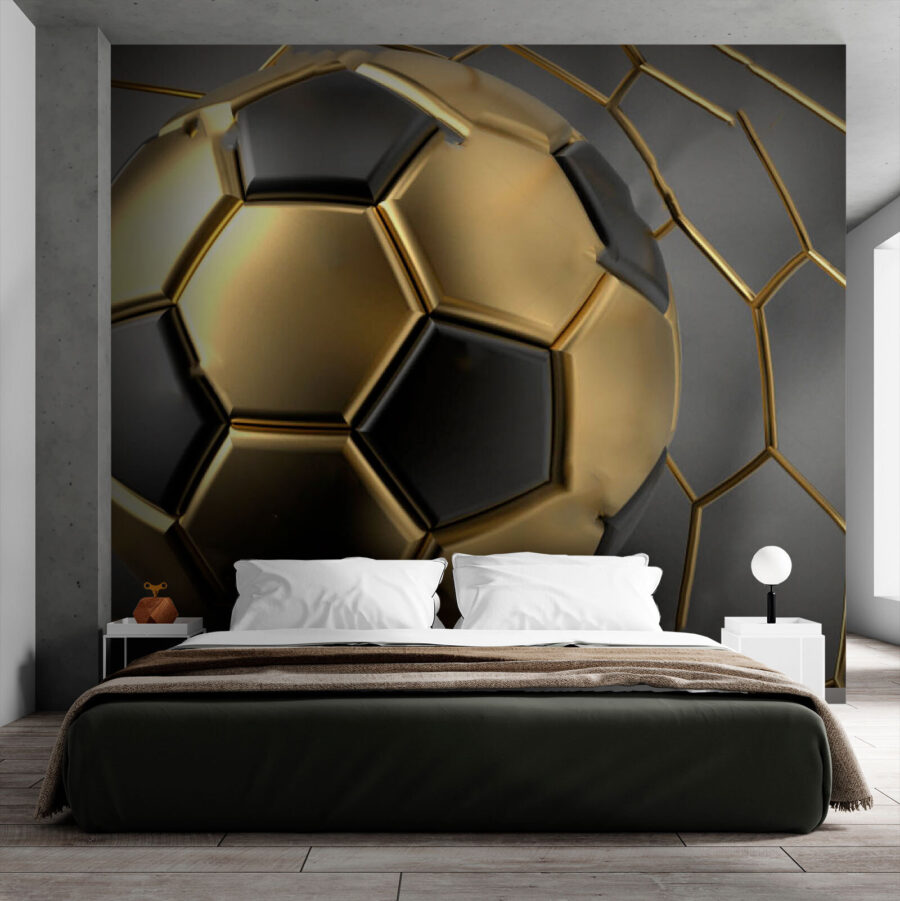 Fußballträume in Metallic-Farben.