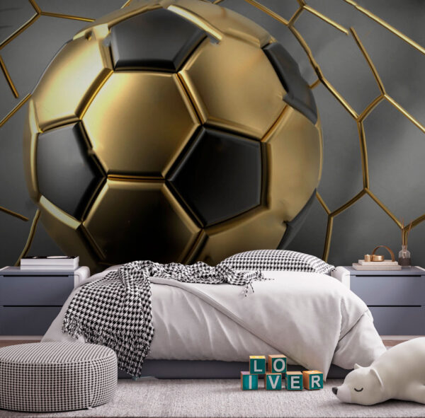 Fußballträume in Metallic-Farben. Fußballträume in Metallic-Farben.