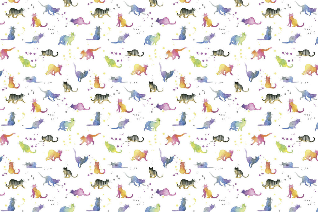 Muster aus Aquarellkatzen u73311p 1024x683 - Muster aus Aquarellkatzen - tegory