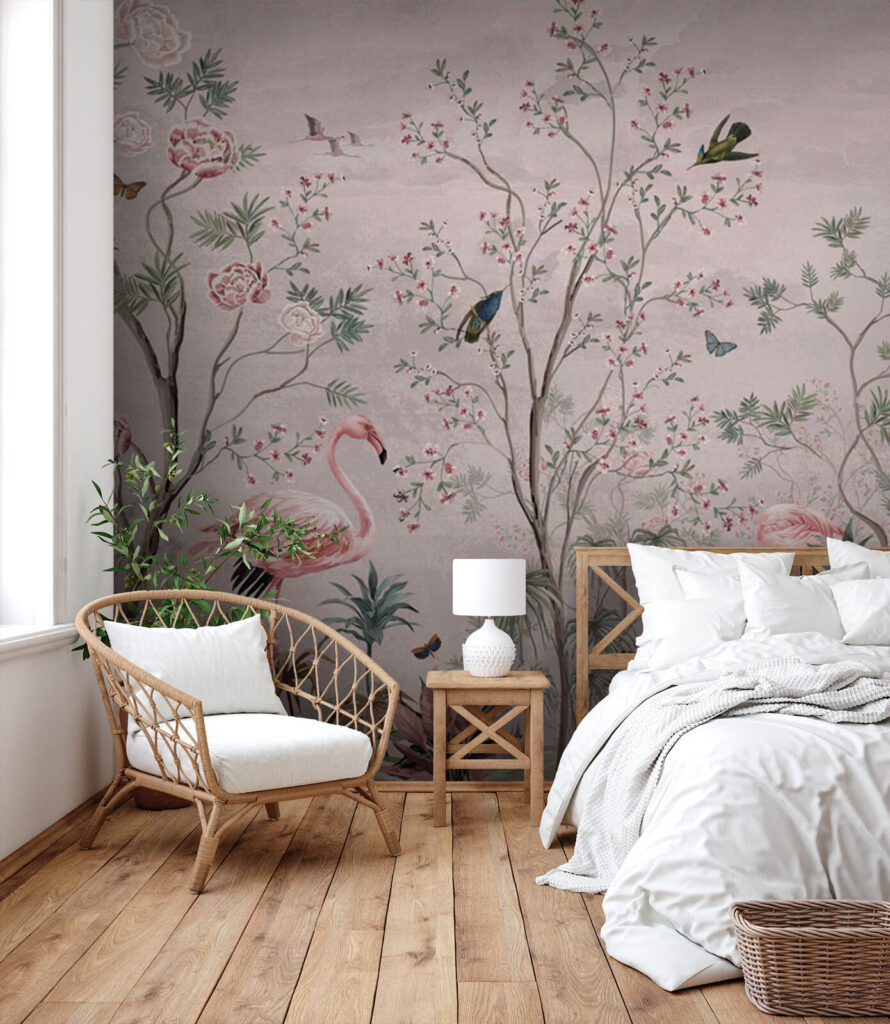 u73559pib1 890x1024 - Tapete mit Vögeln und Pflanzen - tegory