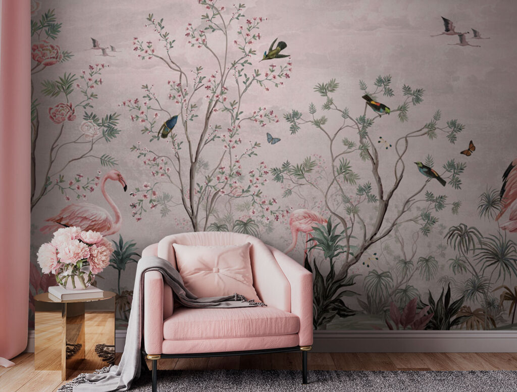 u73559pih1 1024x776 - Tapete mit Vögeln und Pflanzen - tegory