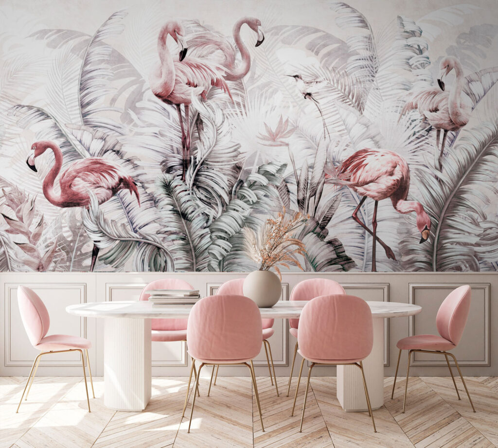 Tapete mit Flamingos und Vögeln u73919piq1 1024x922 - Tapete mit Flamingos und Vögeln