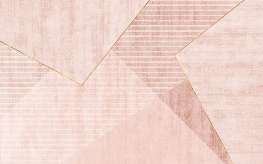 Fototapeten Errötende Töne in geometrischer Harmonie – Bild 4