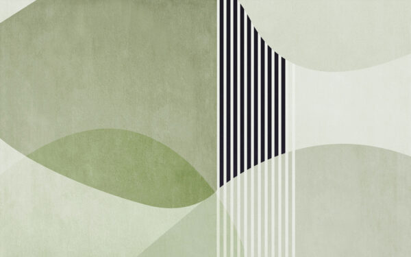 Ein grünes und schwarzes geometrisches Muster Ein grünes und schwarzes geometrisches Muster