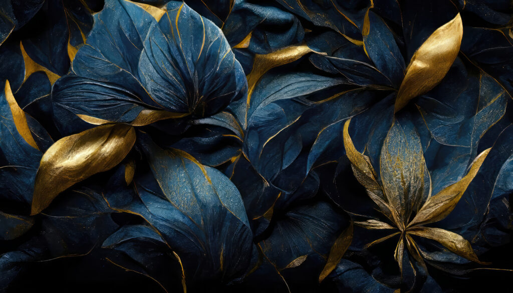 Elegant leaves in vibrant hues Elegant leaves in vibrant hues