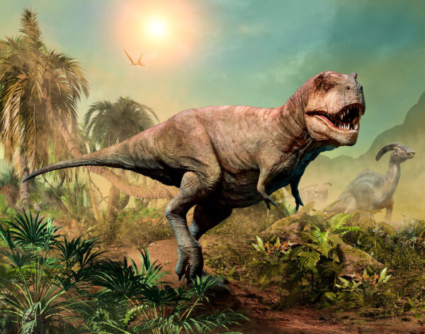Dinosaurier im Dschungel Dinosaurier im Dschungel