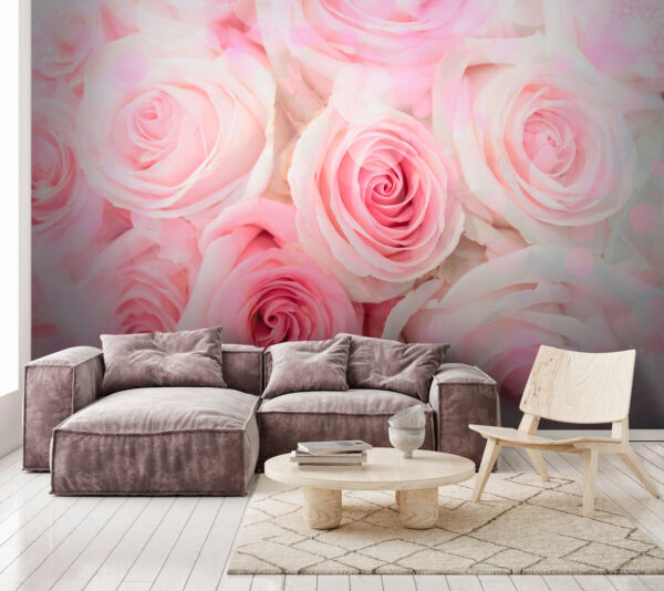 Gruppe von rosa Rosen Gruppe von rosa Rosen