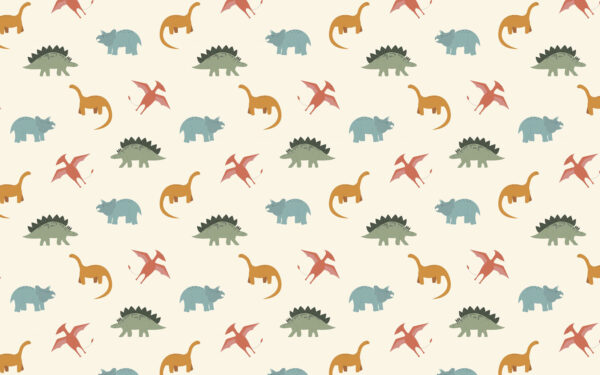 Muster von Cartoon-Dinosauriern Muster von Cartoon-Dinosauriern