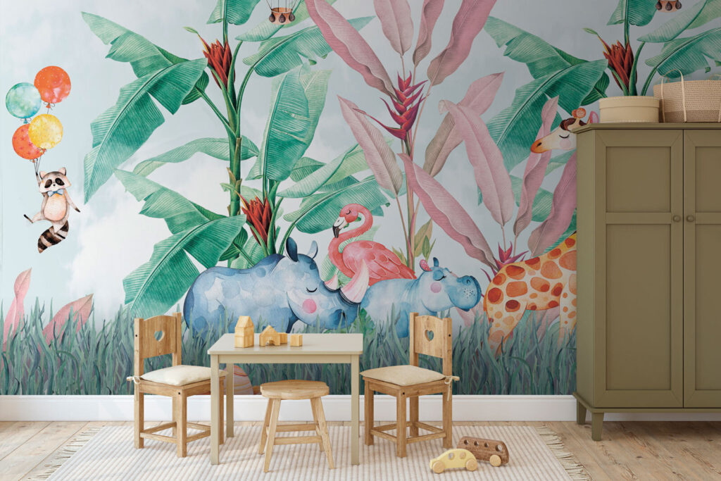 Group of animals in a field Group of animals in a field